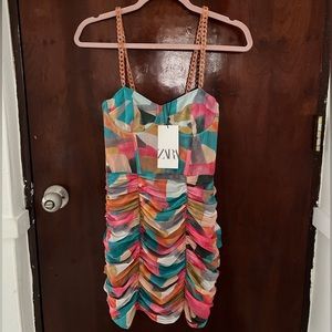 Zara Dress Multicolor Bustier
